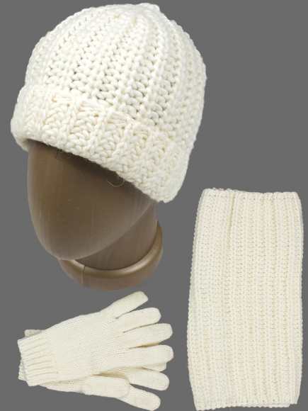 Комплект ( Шапка,шарф,перчатки)