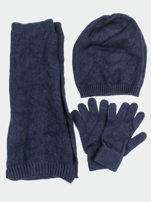 Комплект ( Шапка,шарф,перчатки)