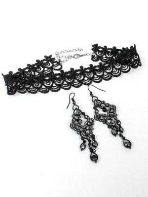 Комплект ( Серьги, чокер )