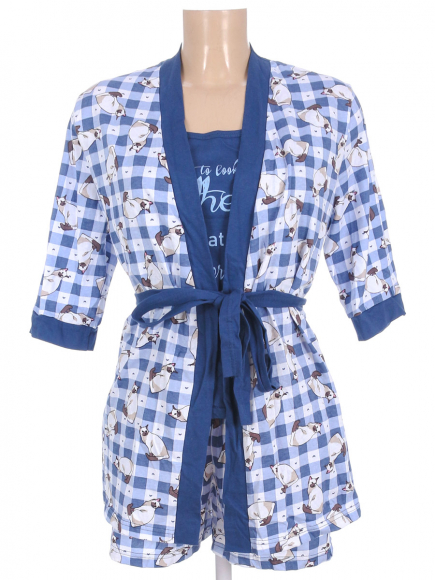 Комплект ( Майка,халат,шорты)