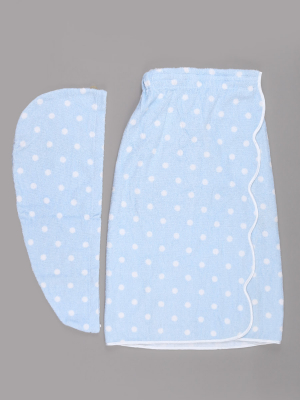 Комплект (юбка-полотенце, капюшон-полотенце)