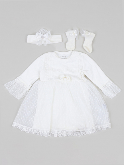 Комплект (платье, повязка на голову, носки)