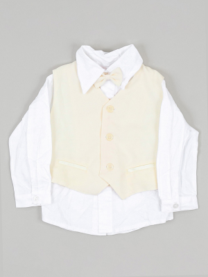 Комплект (рубашка, жилет, галстук-бабочка)