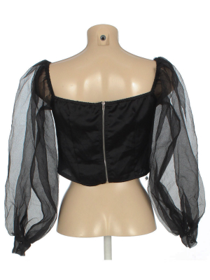 Блуза укороченная