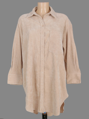 Рубашка удлиненная