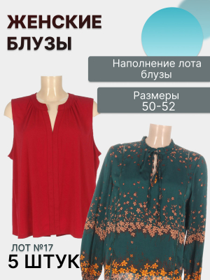 Лот №17  блузы 50–52