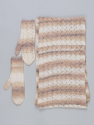 Комплект (шарф, варежки)