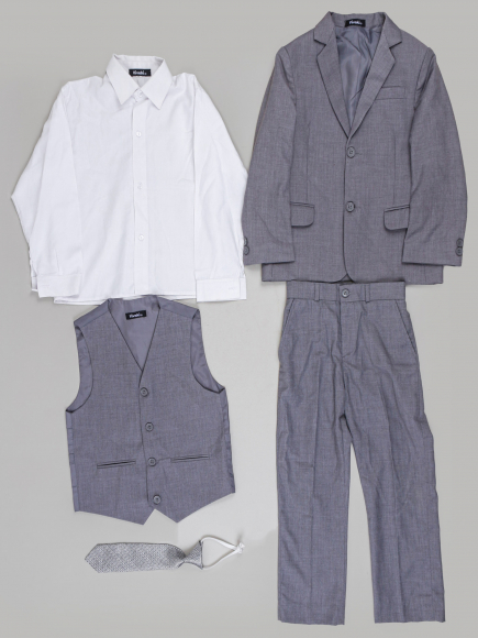 Комплект (пиджак, рубашка, брюки, жилет, галстук)