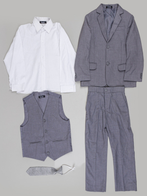 Комплект (пиджак, рубашка, брюки, жилет, галстук)