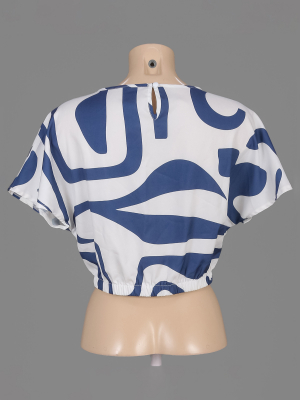 Блуза укороченная