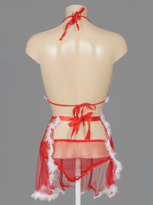 Комплект (трусы, бюстгальтер, фартук)