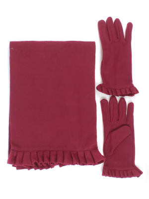 Комплект (шарф, перчатки)