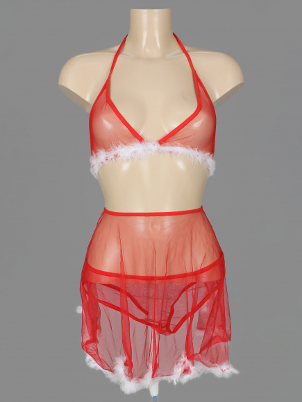 Комплект (трусы, бюстгальтер, фартук)